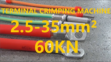 BZW-6T-C Super Mute Terminal Crimping Machine 2.5-35mm² Cable 60KN Crimping Force