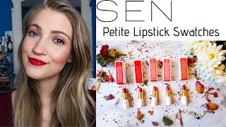 Sen Organics Petite Lipsticks (Swatches + Review) | Natural & Organic Lipstick