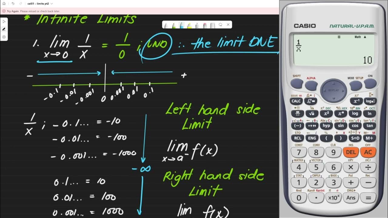 Infinite Limits, Limits at Infinity, and Continuity of a Function - YouTube
