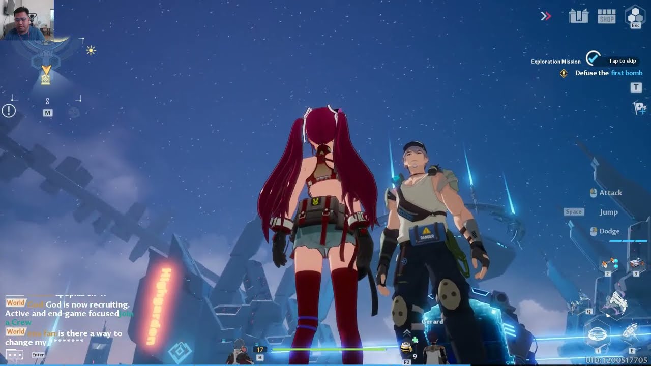 Playing As Houshou Marine in ToF Tower of Fantasy Live Stream