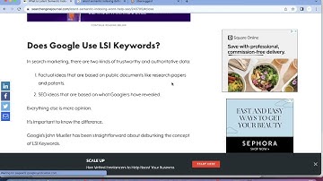 LSI - Latent Semantic Indexing (Is it a ranking factor?)