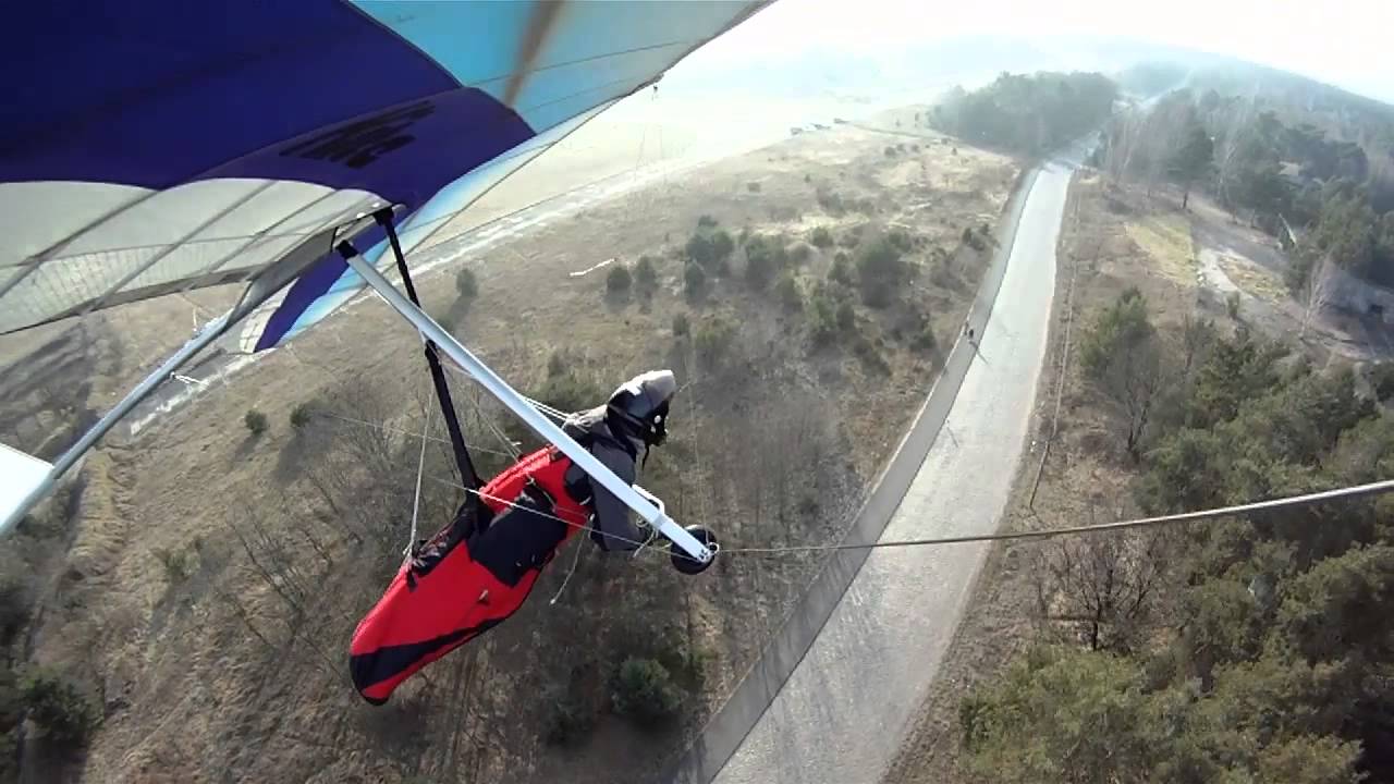 11 Hangglider Landings Practicing the Landing Technique YouTube
