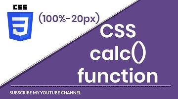 width calculation function css | How do you calculate width in CSS? By techno Sunita