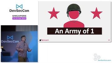 From zero to DevSecOps in 60 minutes - DevSecCon Singapore 2018