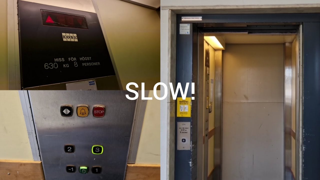 Slowest KONE Mseries i ever see! KONE elevator Västbergavägen 25