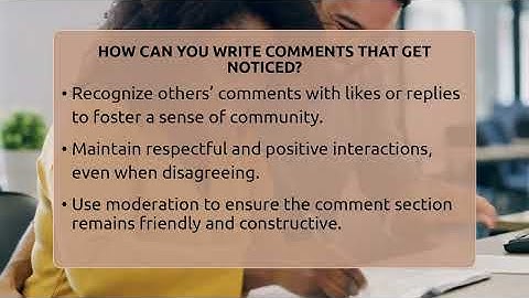 How Can You Write Comments That Get Noticed? - Everyday-Networking