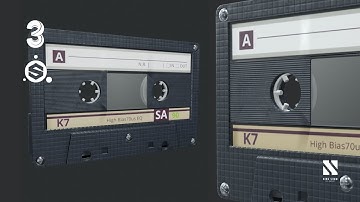 TIMELAPSE Game Asset Cassette Tape | Autodesk3dsMax/SubstancePainter