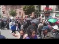 Jornada de tensión y violencia en La Paz
