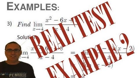 Numerical method solving Limit of a function - REAL CALCULUS TEST example 2