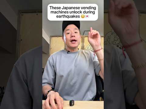 These Japanese vending machines unlock during earthquakes 😳🇯🇵