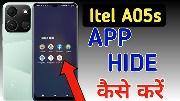 How to hide apps in Itel a05s / Itel a05s me app hide setting kaise kare / Itel a05s app hide