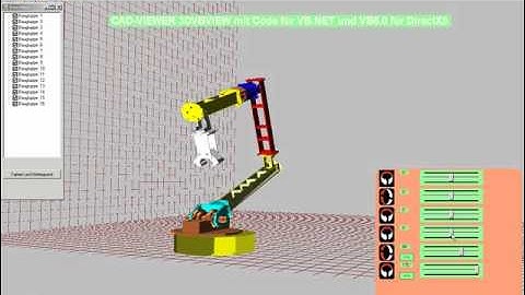 CAD-Viewer mit Animation für Visual Basic Express, VB.NET, VB6.0 mit DirectX 9 / 10