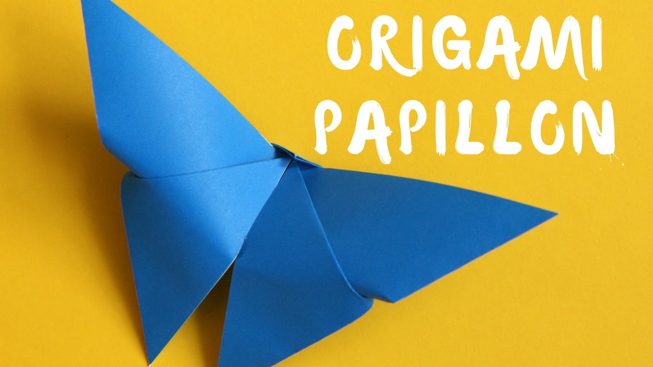 Origami facile de papillon YouTube
