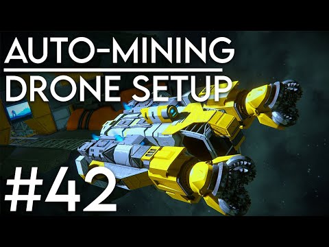 AUTO MINING DRONE - Space Engineers solo survival #42