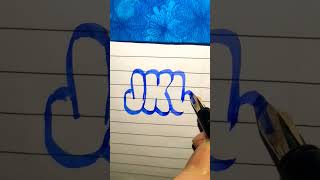 Alphabet writing ABC bubble letter #calligraphy #alphabets #art