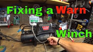 Winch not working?  Warn VR8 Winch diagnosis and repair.