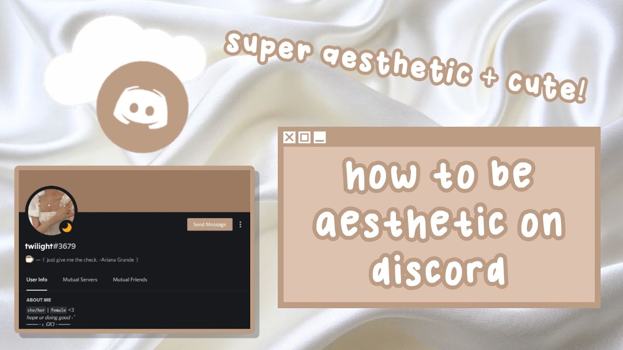 How To Be Aesthetic On Discord YouTube