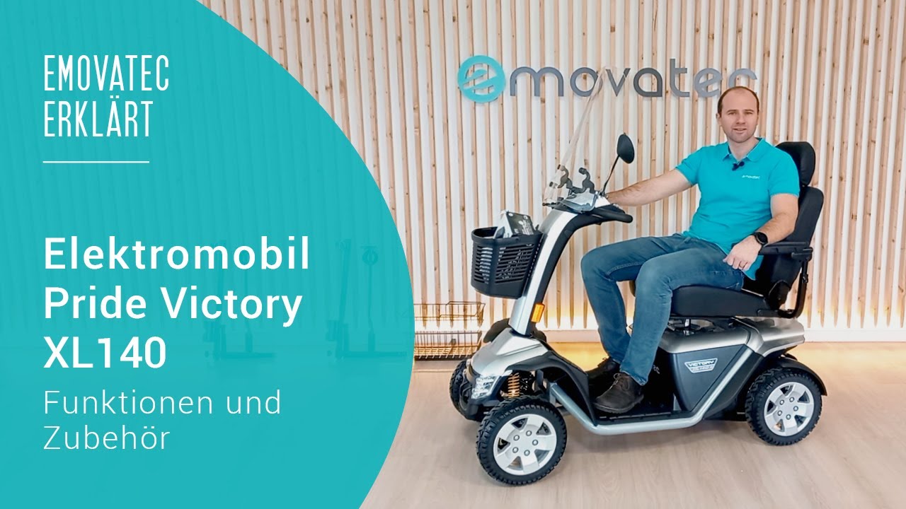 emovatec erklärt – Elektromobil Victory Pride XL 140 | Funktionen und Zubehör | Seniorenmobil
