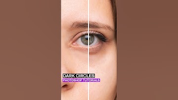 Remove Deep Dark Circles in Photoshop| 1 - minute tutorials #shorts #shortvideo