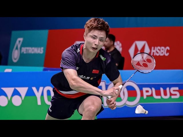 Great Counterattack Christo POPOV vs SHI Yu Qi China Masters 2023 #sport  #badminton #shorts 