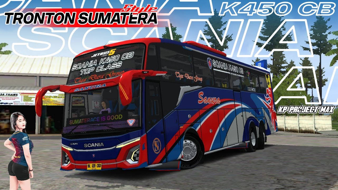SHARE LIVERY MOD JETBUS 5 SCANIA K450CB KP PROJECT MAX | BUSSID V4.2