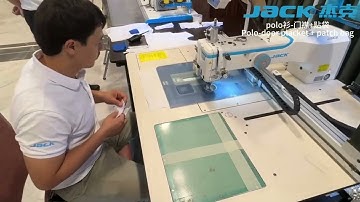 M5 template machine process——Polo-door placket+patch bag