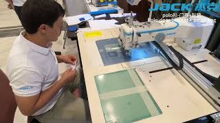 M5 template machine process——Polo-door placket patch bag