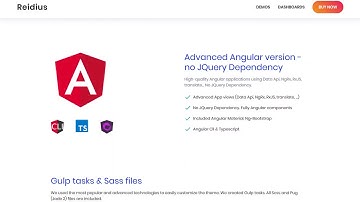 Reidius - Bootstrap 4 HTML + Angular Modern Admin Template + Crypto Dashboard