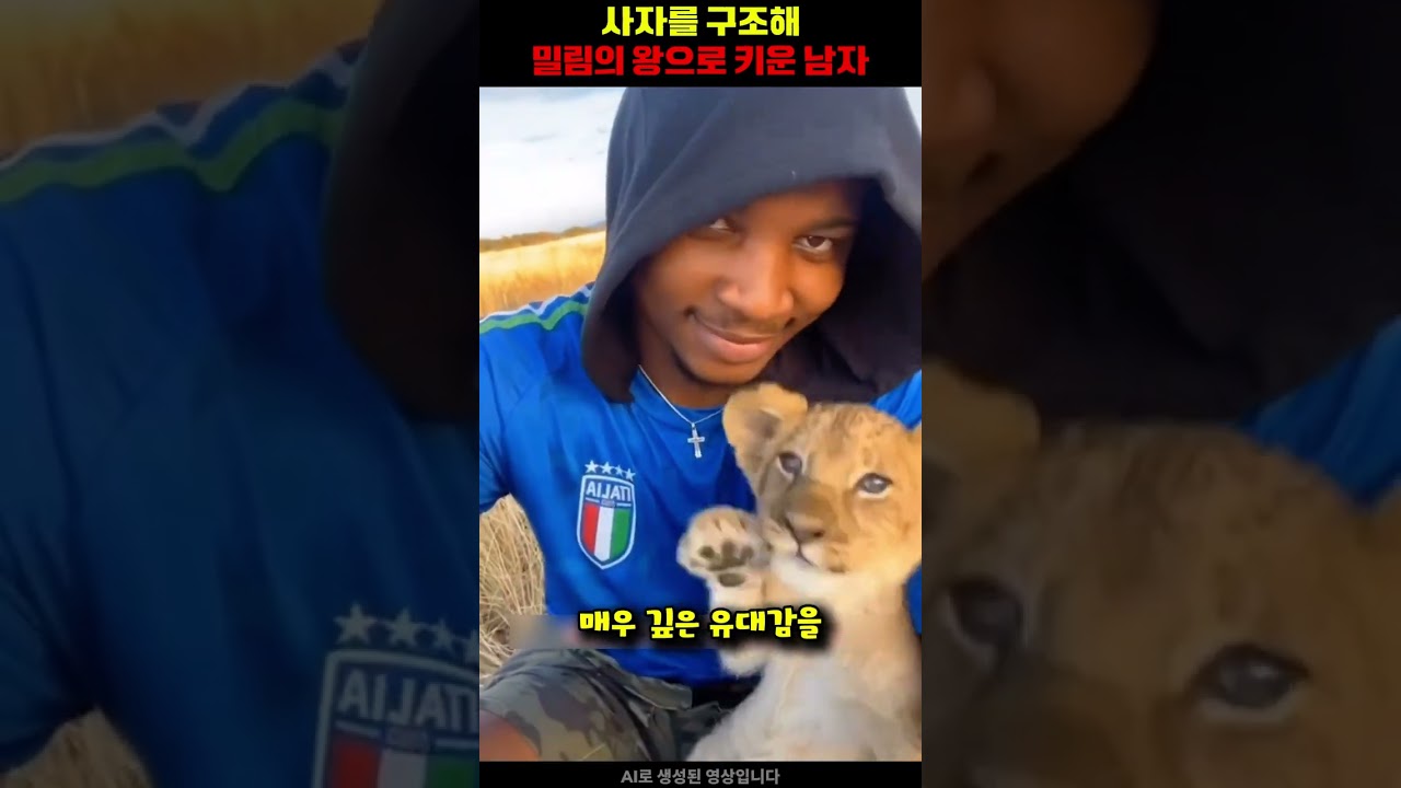 사자를 구조해 밀림의 왕으로 키운 남자