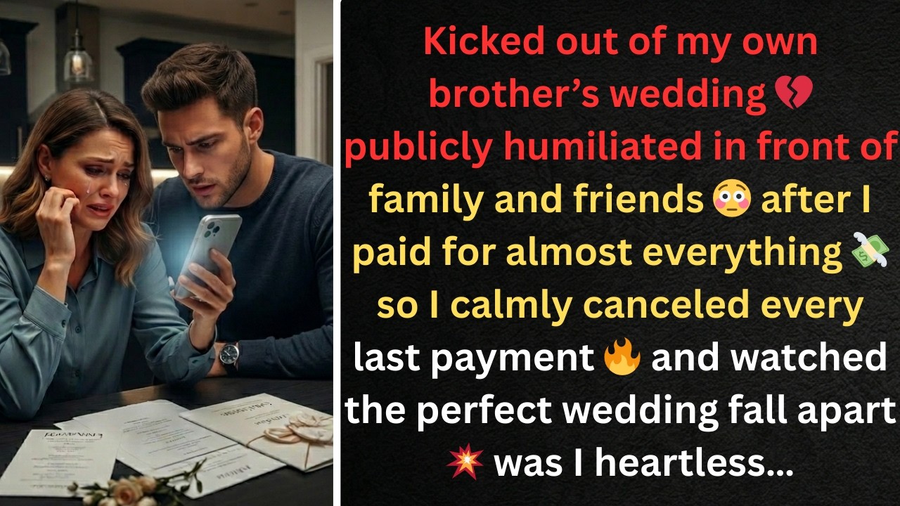 At My Brother’s Wedding, I Was Kicked Out — A Family Betrayal Story