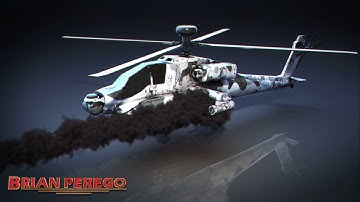 Ah-64 Apache 3D animation