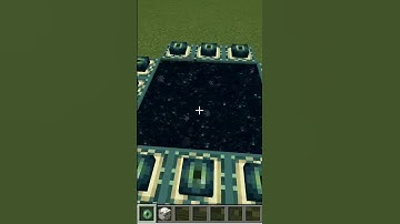 How to Build an end portal in creative mode #minecraft #shorts