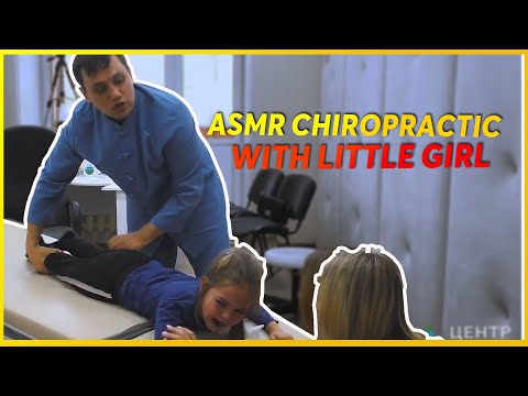 Видео: Chiropractic for little girl and her mom ASMR video | Girl speaks on unknown language