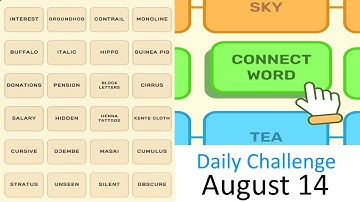 Connect Word Daily Challenge August 14 2025 Answers