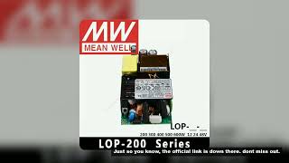Mean Well LOP-200/300/400/500/600-24/12/15/18/27/30/36/48/54V meanwell ITE Medical Household Industr