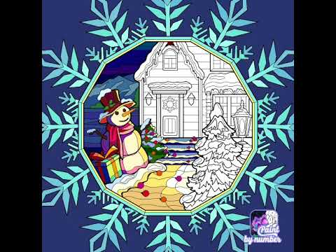 بيت الثلج تلوين للاطفال