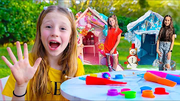 Nastya and friends come up with DIY decorations for Christmas