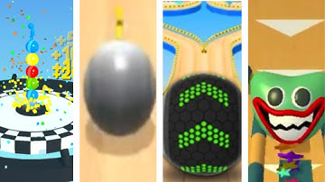 Stack Rider vs Rolling Balls vs Going Balls vs Action Balls #55 I All level gameplay Android, IOS