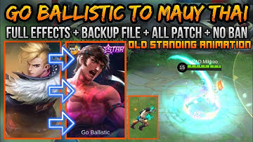 CHOU GO BALLSTIC TO KING OF MUAY THAI [ OLD STAND ANIMATION ] SCRIPT | FULL EFFECTS + BACKUP FILE