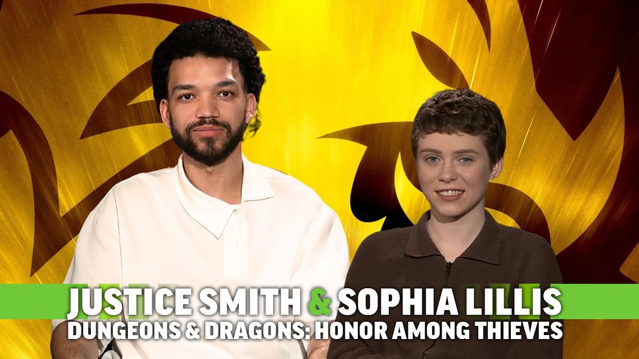 Sophia Lillis & Justice Smith on Dungeons & Dragons Movie and Themberchaud the Dragon