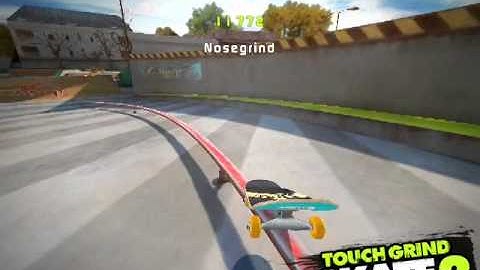 Touchgrind Skate 2: How to do a nose grin to a pop shuvit on touchgrind skate 2