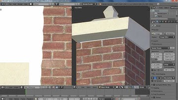 Blender Tutorial Modeling an Object - Making a Brick Wall Pedistal