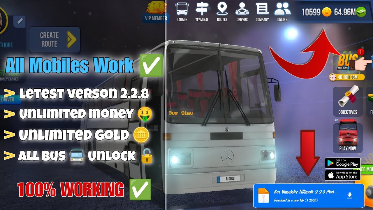 Bus Simulator Ultimate - Unlimited money 💰 & Gold 🪙 | Letest verson 2.2.8 Mod Apk  Download 