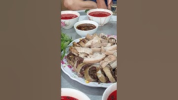 đĩa lòng lợn tiết canh #shorts