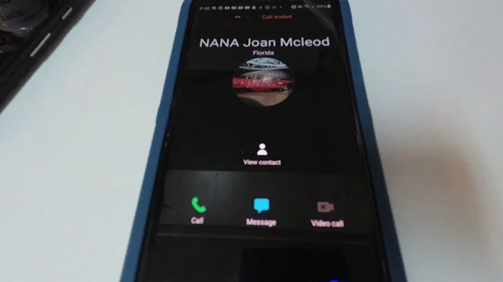 Nana's last  voice message ''Joan Mcleod''   S.I.P