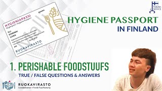 HYGIENE PASSPORT PRACTICE TEST (PERISHABLE FOODSTUFFS) |  HYGIENIAPASSITESTI