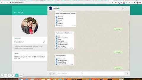 Whatsapp Chatbot for Ecommerce