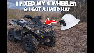Fixed My 4 wheeler | Testing Out My New Hard Hat