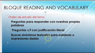 Modelo de examen inglés acceso a grado superior Castilla La Mancha 2025 reading and vocabulary