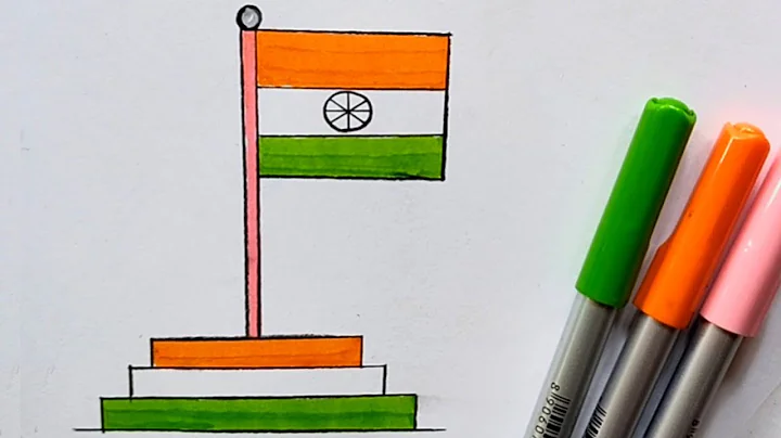 How to draw national flag of India | National flag drawing | National flag | Easy Drawing
